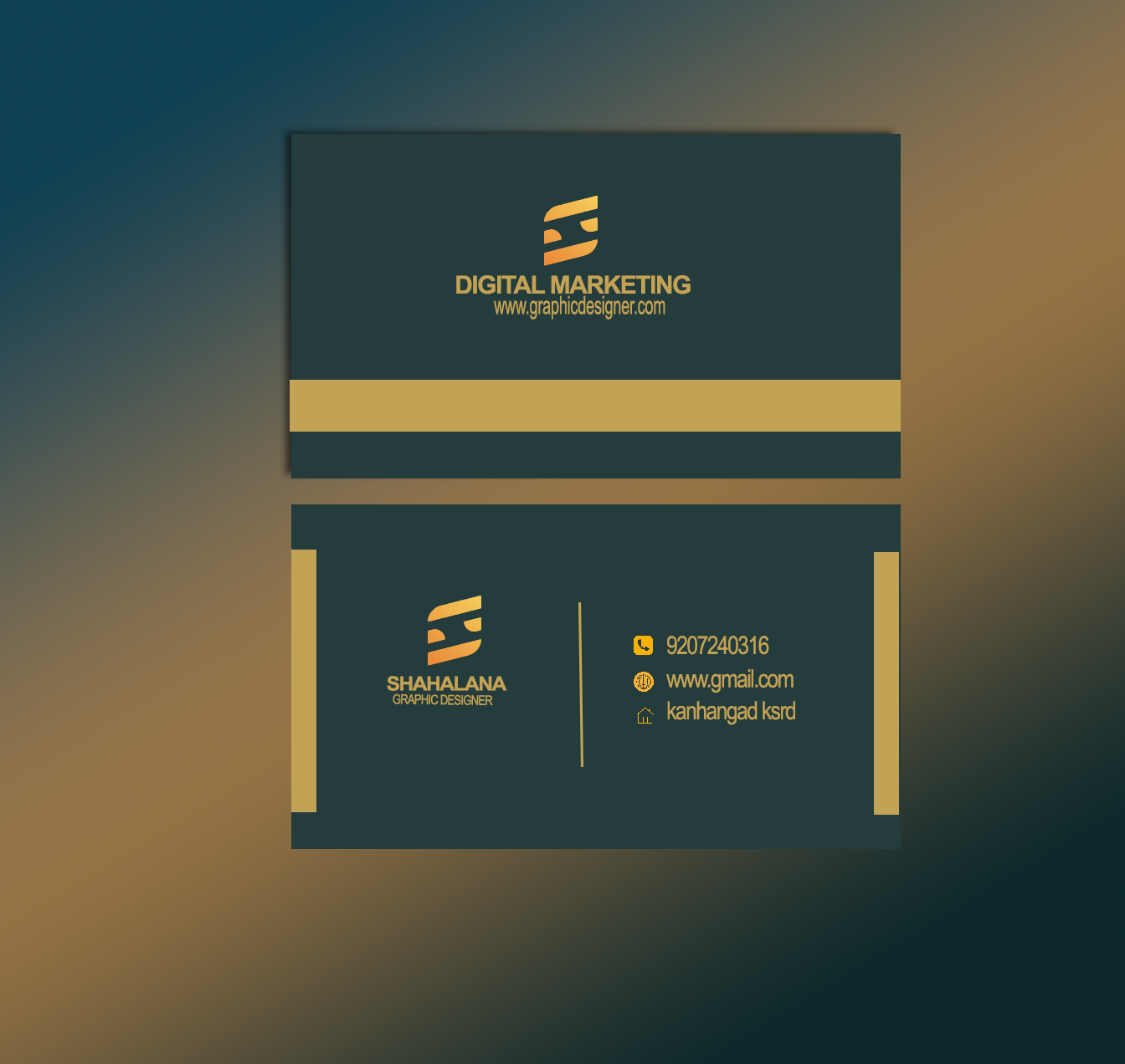 digital design for a business card.